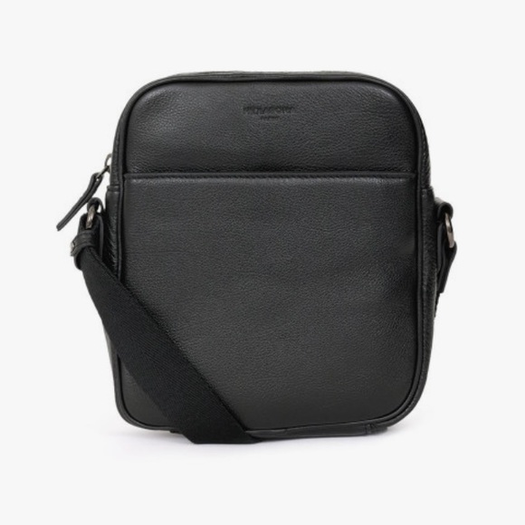 Hexagona leather messenger bag - Picture 1 of 13